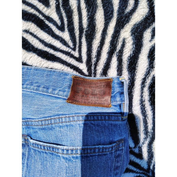 Vintage Polo Jeans Ralph Lauren Denim Mens 35x30 Loose Fit‎ Y2K Lightwash - Picture 14 of 14